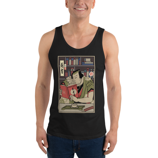 Samurai Reading Books Library Ukiyo-e Men's Tank Top