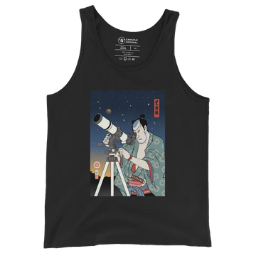 Samurai Astronomy Telescope Ukiyo-e Men's Tank Top