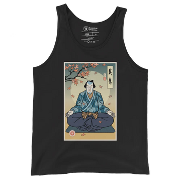 Samurai Meditation Yoga Japanese Ukiyo-e Men's Tank Top