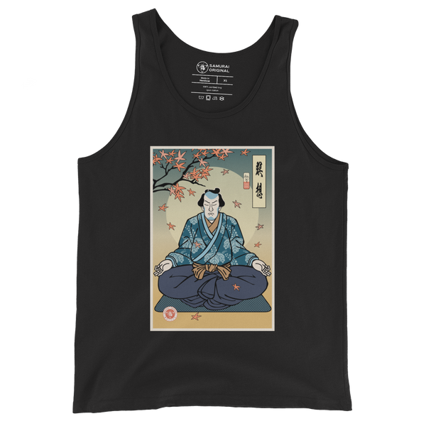 Samurai Meditation Yoga Japanese Ukiyo-e Men's Tank Top