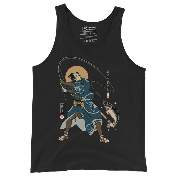 Samurai Fishing 4 Ukiyo-e Men's Tank Top