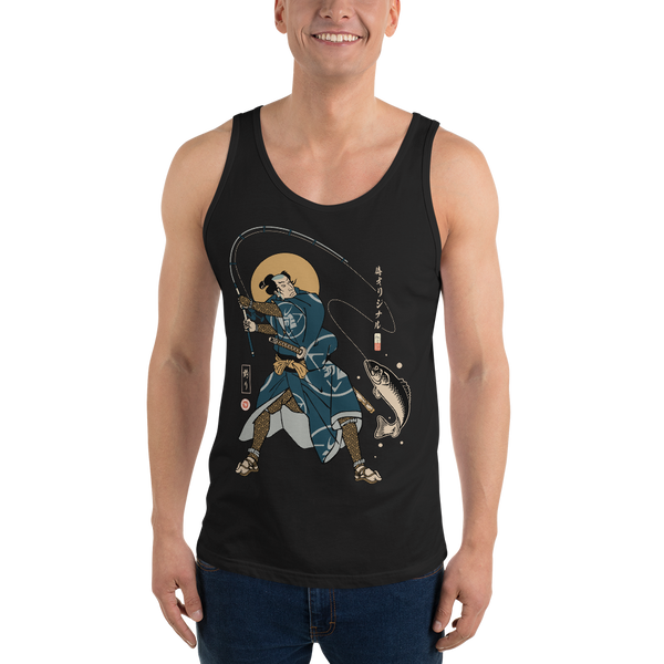 Samurai Fishing 4 Ukiyo-e Men's Tank Top