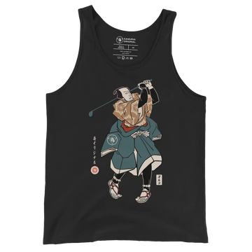 Samurai Golf Player Ukiyo-e Men's Tank Top