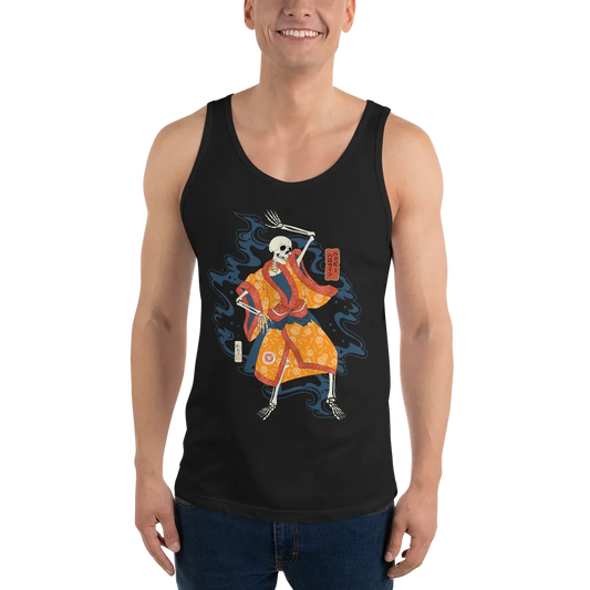 Halloween Dancing Skeletons Ukiyo-e Men's Tank Top