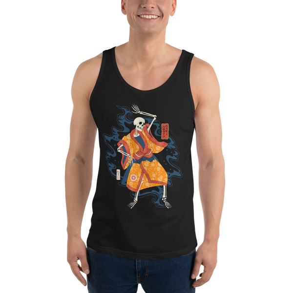 Halloween Dancing Skeletons Ukiyo-e Men's Tank Top