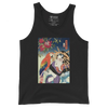 Geisha & Macaw Parrot Bird Japanese Men's Tank Top