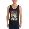 Geisha & Macaw Parrot Bird Japanese Men's Tank Top