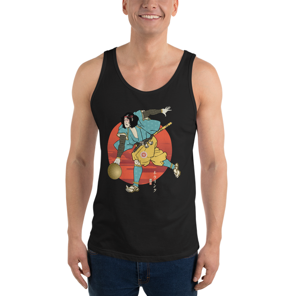 Samurai Play Bowling Ukiyo-e Men's Tank Top