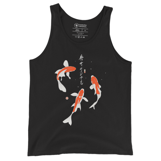 Koi Fish Japanese Ukiyo-e Men's Tank Top 2