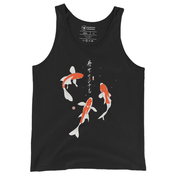 Koi Fish Japanese Ukiyo-e Men's Tank Top 2