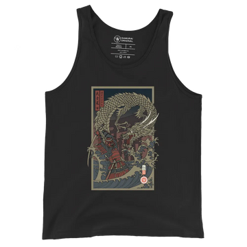 Samurai vs Dragon Warrior Ukiyo-e Men's Tank Top