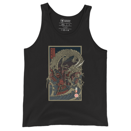 Samurai vs Dragon Warrior Ukiyo-e Men's Tank Top