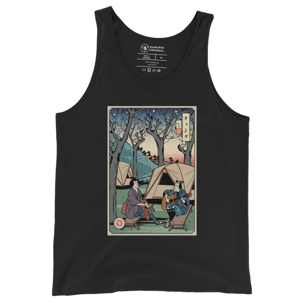 Samurai Camping Weekend Ukiyo-e Men's Tank Top