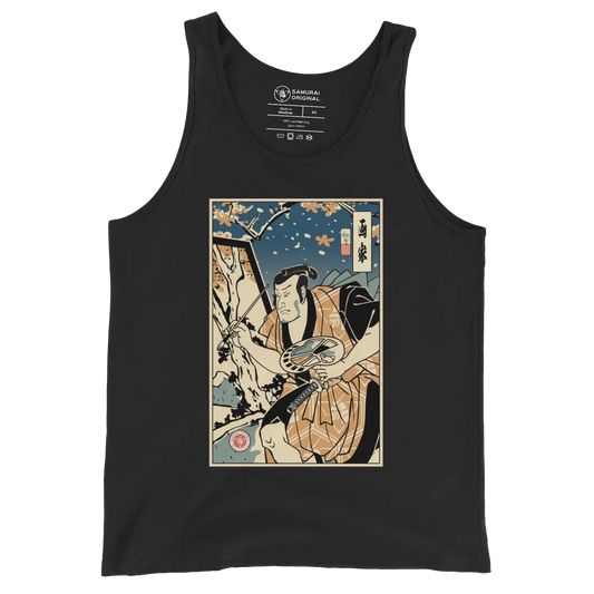 Samurai Painter Artist Ukiyo-e Men's Tank Top