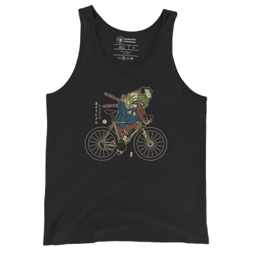 samurai Bicycle Race Sport Ukiyo-e Men's Tank Top