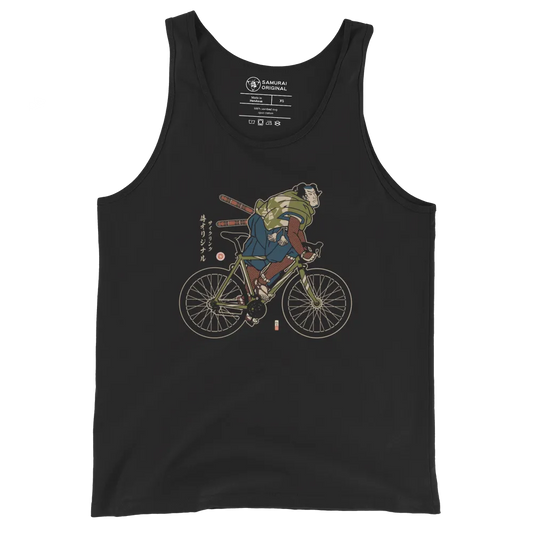 samurai Bicycle Race Sport Ukiyo-e Men's Tank Top