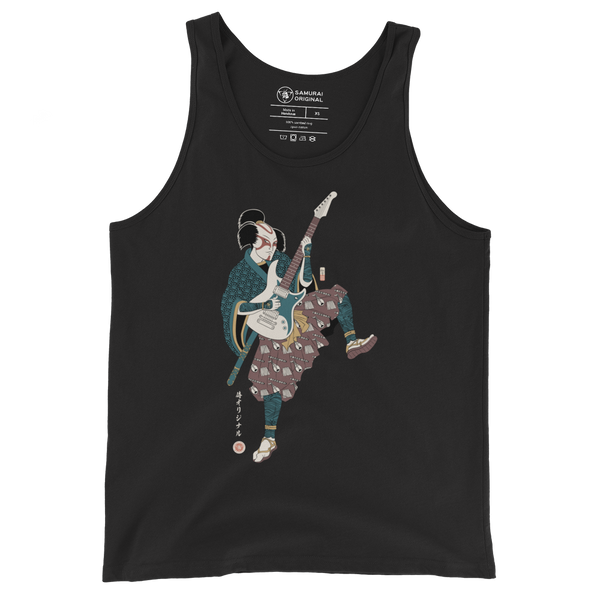 Samurai Guitar Player Music Ukiyo-e Men's Tank Top