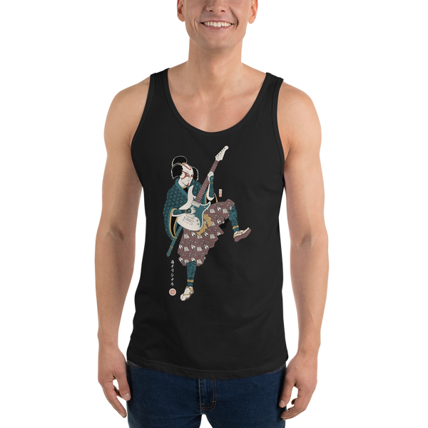 Samurai Guitar Player Music Ukiyo-e Men's Tank Top