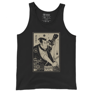 Samurai Photographer 3 Camera Ukiyo-e Men's Tank Top