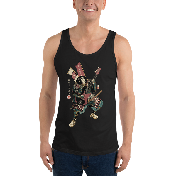 Samurai Bassist Player 7 Music Ukiyo-e Men's Tank Top