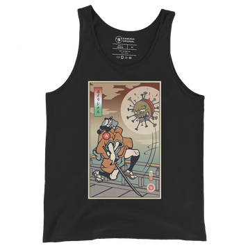 Samurai vs Virus Demon Ukiyo-e Men's Tank Top