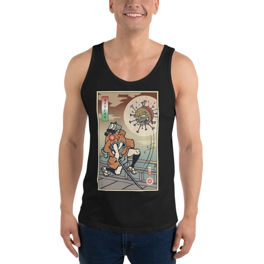 Samurai vs Virus Demon Ukiyo-e Men's Tank Top