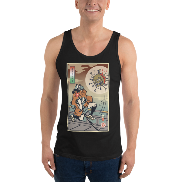 Samurai vs Virus Demon Ukiyo-e Men's Tank Top