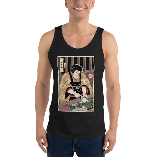 Samurai Chef 2 Cook Dish Ukiyo-e Men's Tank Top