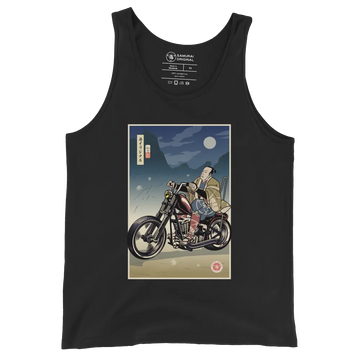 Samurai Chopper Motorcycle Ukiyo-e Unisex Tank Top