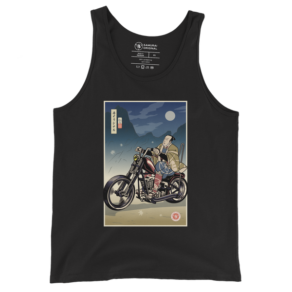 Samurai Chopper Motorcycle Ukiyo-e Unisex Tank Top