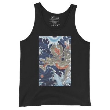 Dragon Japanese Ukiyo-e Unisex Tank Top