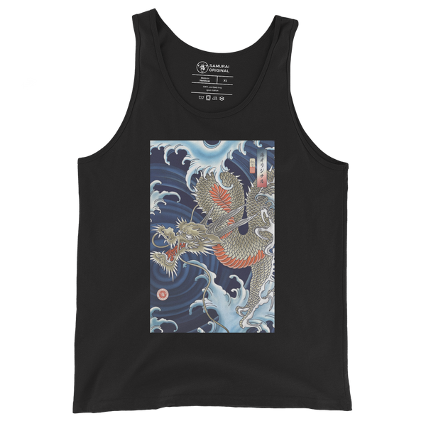 Dragon Japanese Ukiyo-e Unisex Tank Top