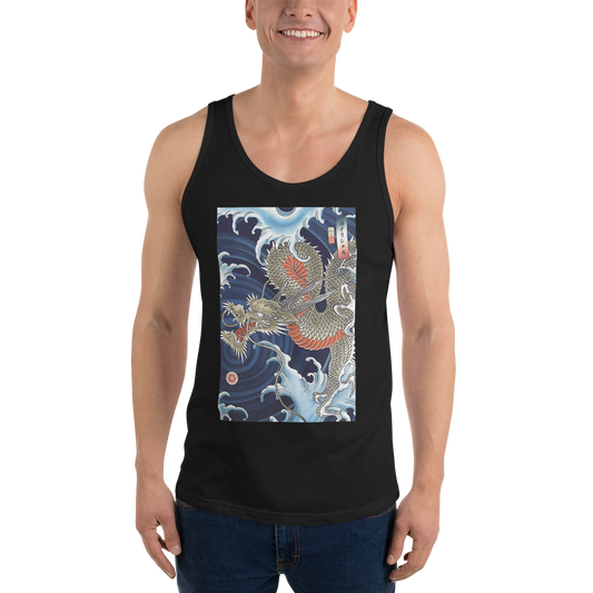 Dragon Japanese Ukiyo-e Unisex Tank Top