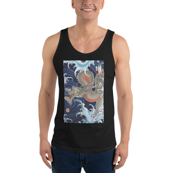 Dragon Japanese Ukiyo-e Unisex Tank Top