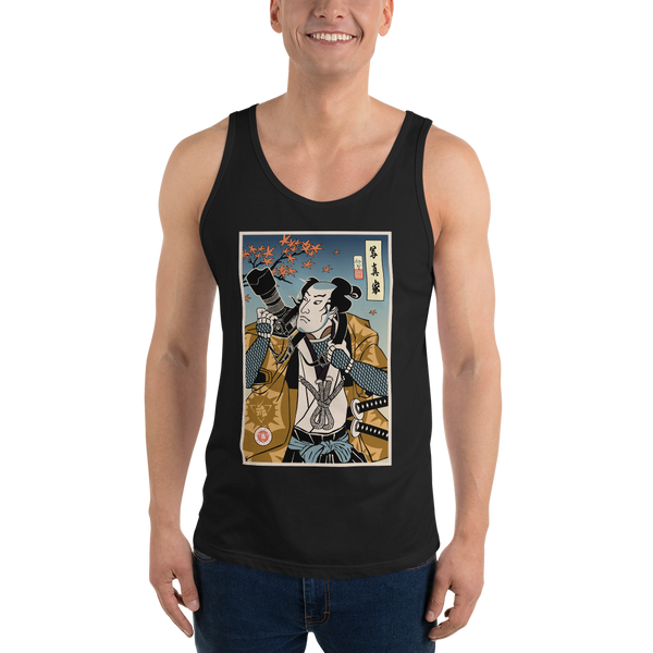 Samurai Photographer 7 Camera Ukiyo-e Men's Tank Top