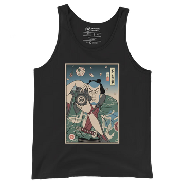 Samurai Photographer 5 Camera Ukiyo-e Men's Tank Top