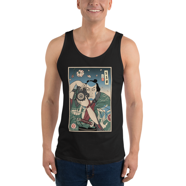 Samurai Photographer 5 Camera Ukiyo-e Men's Tank Top