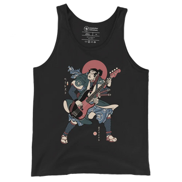 Samurai Bassist Player 4 Music Ukiyo-e Men's Tank Top