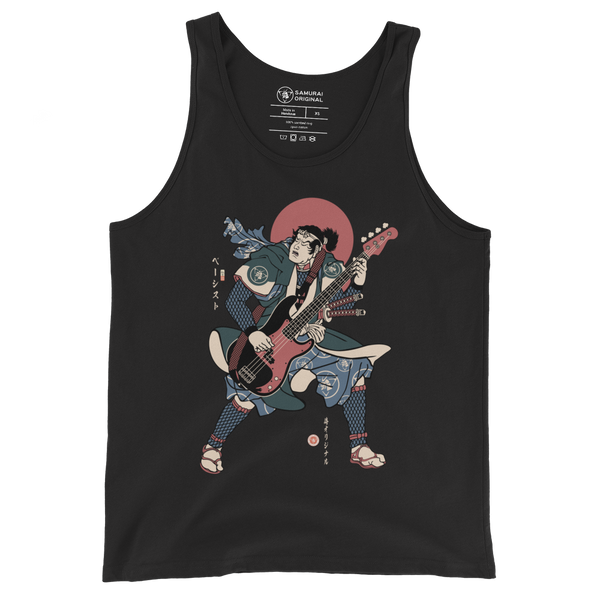 Samurai Bassist Player 4 Music Ukiyo-e Men's Tank Top