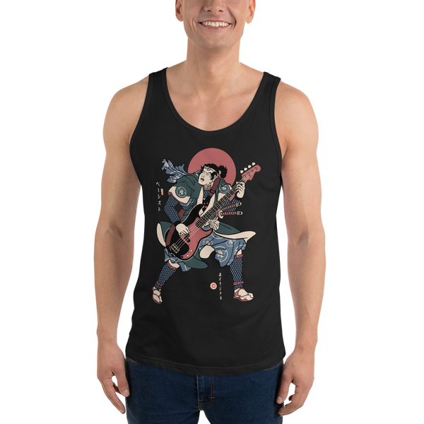 Samurai Bassist Player 4 Music Ukiyo-e Men's Tank Top