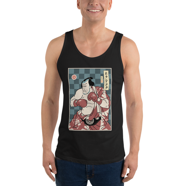 Samurai Boxing Player Sport Ukiyo-e Unisex Tank Top