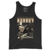 Samurai Guitar Quotes Japanese Ukiyo-e Men's Tank Top - Charcoal-Black Triblend / S