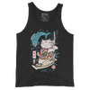 Samurai Cat Love Fish 2 Ukiyo-e Funny Men's Tank Top