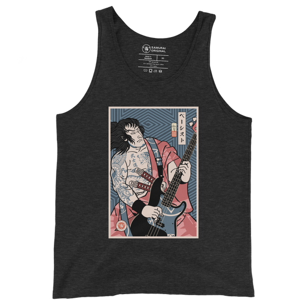 Samurai Bassist Player 5 Music Ukiyo-e Men's Tank Top