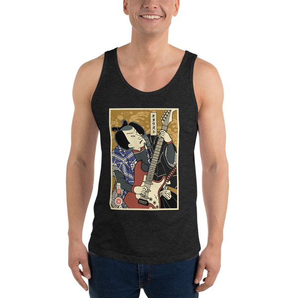 Samurai Electric Guitar Guitarist Music Ukiyo-e Men's Tank Top