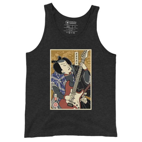 Samurai Electric Guitar Guitarist Music Ukiyo-e Men's Tank Top