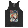 Geisha & Macaw Parrot Bird Japanese Men's Tank Top