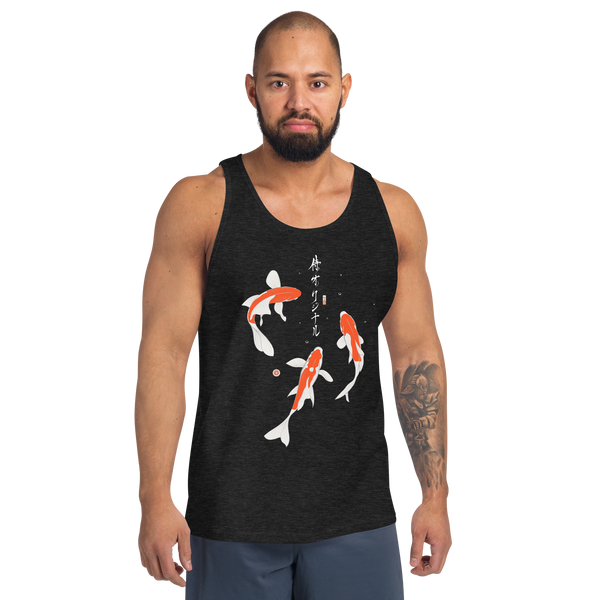 Koi Fish Japanese Ukiyo-e Men's Tank Top 2