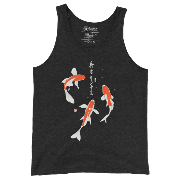 Koi Fish Japanese Ukiyo-e Men's Tank Top 2