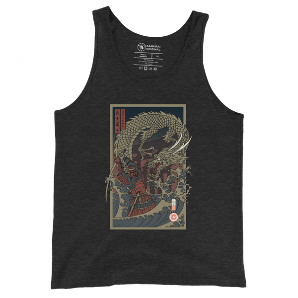 Samurai vs Dragon Warrior Ukiyo-e Men's Tank Top